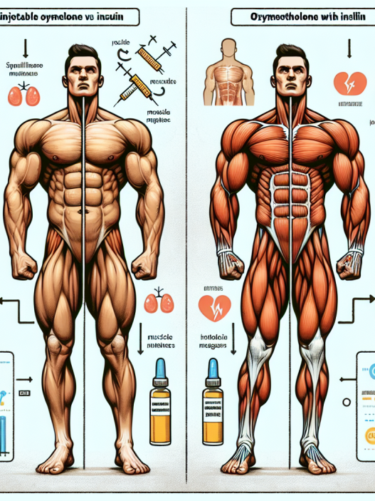Diferencias en resultados al usar Oximetolona inyectable con y sin insulina