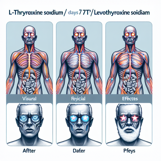 Efectos visuales y físicos tras 7 días con L-Thyroxine Sodium/Levothyroxine Sodium (LT4 sodium)