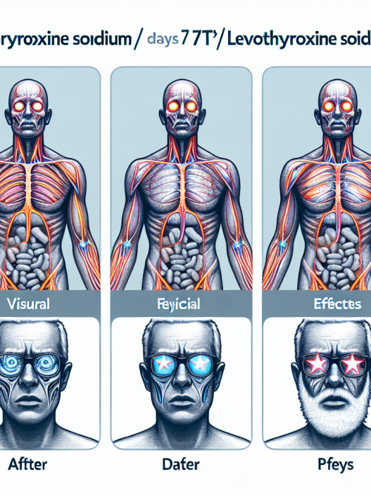 Efectos visuales y físicos tras 7 días con L-Thyroxine Sodium/Levothyroxine Sodium (LT4 sodium)