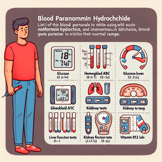 Qué parámetros vigilar en sangre al usar Metformin Hydrochlorid