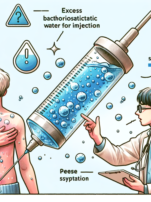 Cuáles son los signos de exceso de Agua bacteriostática para inyección