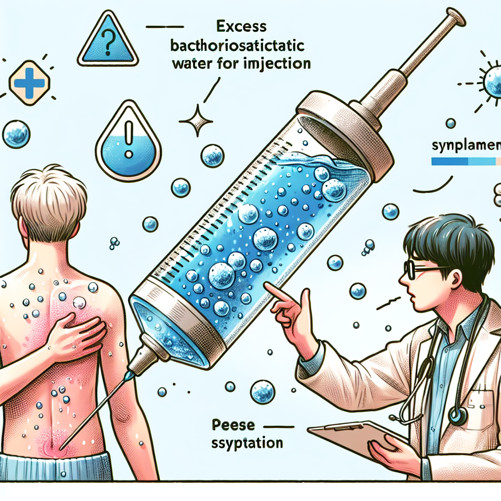 Cuáles son los signos de exceso de Agua bacteriostática para inyección