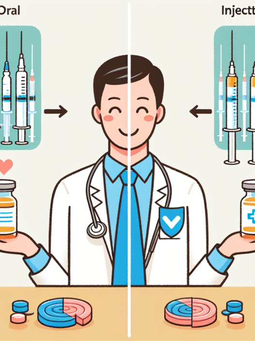 Diferencias entre Preparados de péptidos oral e inyectable