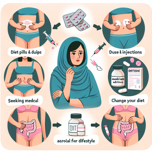 ¿Qué hacer si Inyecciones y pastillas para adelgazar causa molestias gástricas?