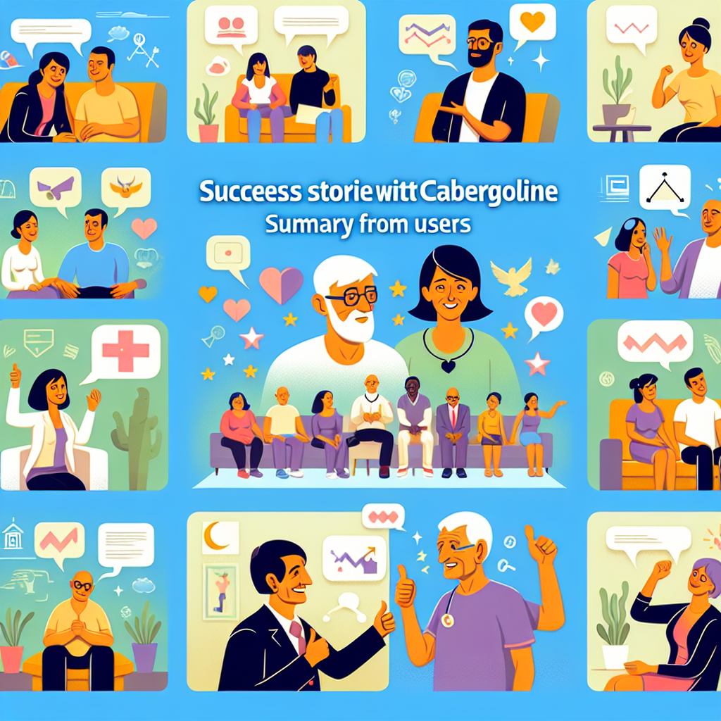 Casos de éxito con Cabergolina: resumen de usuarios