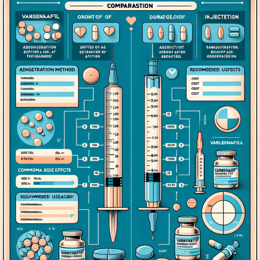 Diferencias entre Vardenafil (Levitra Generic) oral e inyectable