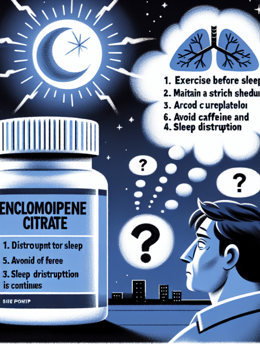 Qué hacer si Enclomiphene citrate interrumpe tu patrón de sueño