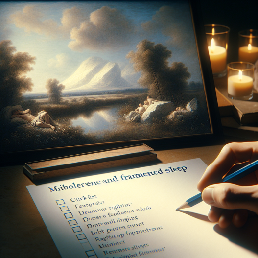 Mibolerone y sueño fragmentado: checklist